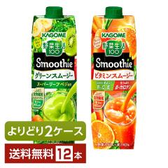 �I�ׂ� �J�S�� ��ؐ���100 Smoothie ���ǂ�MIX 1000g LL�v���Y�}�e�� ���p�b�N 12�{ �i6�{�~2���j���ǂ�2�P�[�X ��������