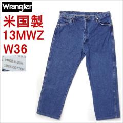 �����O���[ Wrangler 13MWZ �J�[�{�[�C�J�b�g �X�g���[�g �W�[���Y  �f�j�� �č��� W36�C���` MADE IN THE USA