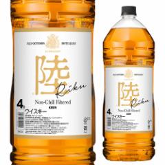 時間指定不可 キリン ウイスキー 陸 PURE&MELLOW 4L 50度 大容量 富士 ブレンデッド ウィスキー 八幡
