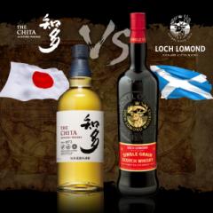 送料無料 スコッチ VS ジャパニーズ シングルグレーン 飲み比べ 2本セット サントリー 知多 ロッホローモンド 長S
