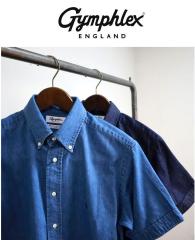 �ySALE30%OFF�z2025�t�� GYMPHLEX �W���t���b�N�X 6oz ���C�g�f�j�� B/D S/S SHIRTS #GY-B0244 SDM  ���C�g�f�j�� �{�^���_�E�� �V���[�g