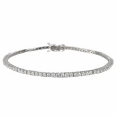 ATiCg 2mm uXbg ejXuXbg .925Silver Tennis Bracelet Q.TJbg Y fB[X Moissanite Kronic je