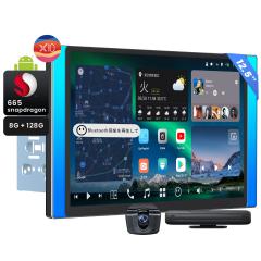 [12.5 �C���` QLED ���� ]ATOTO AI Android�J�[�i�r 8G+128G �_�u��DIN�J�[�X�e���I ���C�����X Carplay & Android Auto SIM�J�[�h�Ή�
