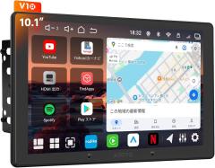 �V�^ Android14 10�C���`QLED�f�B�X�v���C�I�[�f�B�I2DIN�AAI�J�[�i�r 8�R�A 6�{128GB��e�ʁA4G LTE�AWi-Fi�Ή��A����CarPlay&Android A