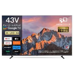 FPD �`���[�i�[���X�e���r 43V�^ 4K Google TV �l�b�g����Ή� �X�}�[�g�e���r HDR10�Ή� Dolby Vision Dolby Atmos MEMC�e�N�m���W�[ Go