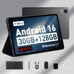 �^�u���b�g 10�C���` �y����8�_�Z�b�g�z Android 16 Wi-Fi���f�� 30GB+128GB+1TB�g�� 8�R�ACPU Widevine L1�Ή� WiFi 6 GMS�F�� �������