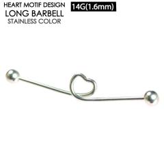 �y���[���֑Ή��z�{�f�B�s�A�X �����O �X�g���[�g �o�[�x�� �n�[�g 14G(1.6mm) �T�[�W�J���X�e�����X316L �C���_�X�g���A�� �f�U�C�� �{