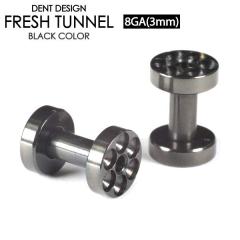 �y���[���֑Ή��z�t���b�V���g���l�� �u���b�N ���d�l 8G(3mm) �T�[�W�J���X�e�����X316L BLACK ���F �f�U�C�� �{�f�B�[�s�A�X �A�C���b