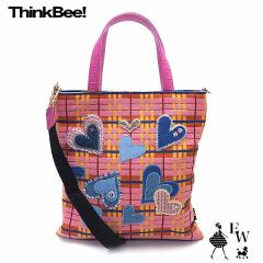 シンクビー トートバッグ Think Bee ゼウスザネイビー 2ウェイタイプ