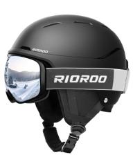 スノボ（ヘルメット、ゴーグル）セット RIOROO スキーヘルメットセット