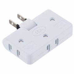 �d���^�b�v �R�[�h�Ȃ� 3�� �R�[�i�[�^�b�v �� �z���C�g_HS-TM3FA1-W 00-1818 OHM �I�[���d�@ 