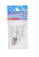 Md ~jv E17 40W NA OHM LB-S3740-C 04-6356 I[d@