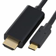 HDMI[USBϊP[u Type-C 2m_VIS-C20HT-K 05-0593 OHM I[d@