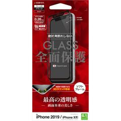 ���X�^�o�i�i �X�}�z�t����ʕی�t�B���� iPhone11 iPhoneXR �S�ʕی십���K���X ������ �u���b�N�bSG1980IP961 15-8406
