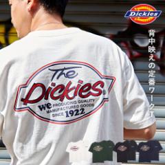Tシャツ メンズ 半袖 ブランド Dickies ディッキーズ おしゃれ 大きいサイズ 白T 白Tシャツ 天竺 綿 コットン ロゴ プリント 刺繍 トップ