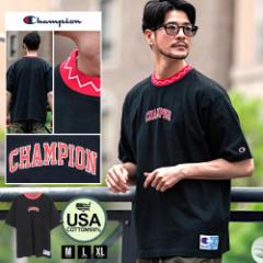 Champion チャンピオン Tシャツ メンズ ブランド 半袖 半袖Tシャツ おしゃれ コットン USA ショートスリーブ アクションスタイル ロゴ ト