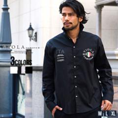 セール価格 SALE シャツ メンズ ブランド おしゃれ 長袖 長袖シャツ VIOLA ヴィオラ ITALIA MILANO イタリア ミラノ 刺繍 大人 きれいめ 