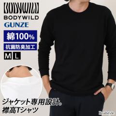 �V�� GUNZE BODY WILD T�V���c �����Y ���� ���� ���n ��100�� �g�b�v�X �W���P�b�g�Ή� �R�� �h�L �ݍ� �ێ� BW6916Z