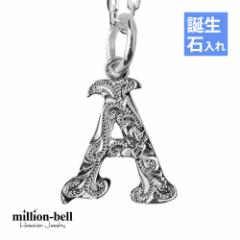 ハワイアンジュエリー ネックレス レディース イニシャル アルファベット 刻印無料 名入れ無料 誕生石 シルバー925 チェーン CG-SP2699 