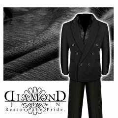 中綿ジャケット 服 DIAMOND JAPAN dj-181 クロコ総柄 バロック柄 黒 金