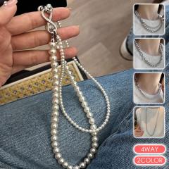 �p�[�� �l�b�N���X 2�A (a118a#)  2color �p�[���l�b�N���X �J�W���A�� �����O ������ �^�� �������� 4way ���f�B�[�X�l�b�N���X