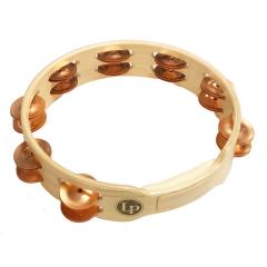 LP 382-C [10 Wood Tambourine Double Row with Copper Jingles]