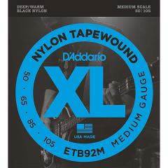 D�fAddario Black Nylon Tapewound ETB92M�yMedium Scale�z
