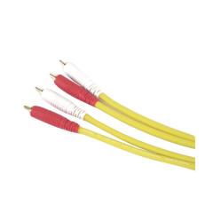EXFORM COLOR TWIN CABLE 2RR-1.8M (RCA-RCA 1�y�A) 1.8m (yellow)