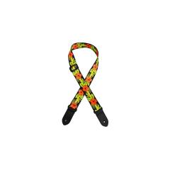 PERRI�fS 1.5  POLYESTER UKULELE STRAP - HAWAIIAN HIBISCUS