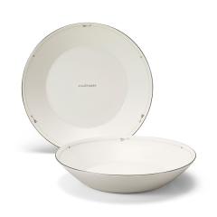 JILL STUART �W���X�`���A�[�g�@FINE PORCELAIN�@�p�X�^�v���[�g�Z�b�g 21cm 2�l�p (41635-33355)