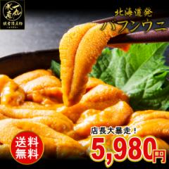 無添加 生バフンウニ 80g 特選A品 内容量80g×1ケース 根室産 塩水うに バフンウニ 生うに うに ウニ 雲丹 うに丼 海鮮丼 御歳暮 お歳
