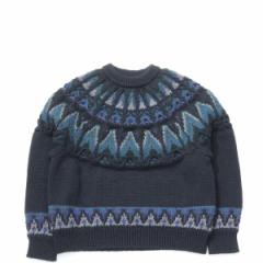 COUPONzz@COOHEM / KOUHEN NORDIC KNIT P/O M size BLACK R[w jbg Z[^[