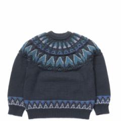 COUPONzz@COOHEM / KOUHEN NORDIC KNIT P/O L size BLACK R[w jbg Z[^[