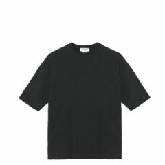 COUPONzz  FITFOR/ BASIC MID SLEEVE TEE 202 IV BLACK TVc VOLTEX
