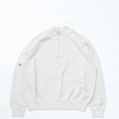 COUPONzz@crepuscule / Light Moss Stitch Half Zip P/O@OATMEAL@NvXL[@n[tWbv@vI[o[