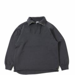 COUPONzz@WALLA WALLA SPORT /13oz ZIP UP PULLOVER  USED BLACK X|[c