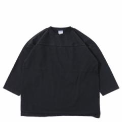 COUPONzz WALLA WALLA SPORT/@9oz 3/4 FOOTBALL TEE X|[c BLACK