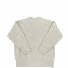COUPONzz  Yonetomi / REBORN WOOL ARAN KNIT P/O 10 WHITE lg~j[x[VbN