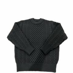 COUPONzz  Yonetomi / REBORN WOOL ARAN KNIT P/O 14 BLACK lg~j[x[VbN