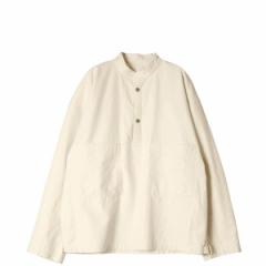 COUPONzz@ARMY TWILL / BACK SATIN SMOCK ECRU A[~[cC jZbNX R