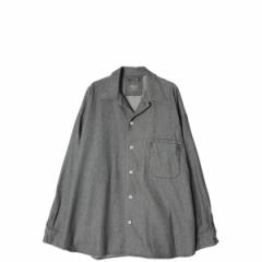 COUPONzz ARMY TWILL / LIGHT DENIM SHIRT CHARCOAL A[~[cC fjVc ~^[