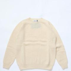 COUPONzz Harley of Scotland / SHAGGY DOG SWEATER KNIT CREAM VM[hbO Z[^[ jbg M2474-7