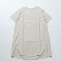 COUPONzz maillot / linen rich back tuck half sleeve shirt-OP  IVORY }C s[X