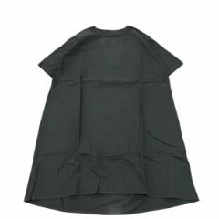 COUPONzz  maillot / linen rich back tuck half sleeve shirt-OP  BLACK }C s[X