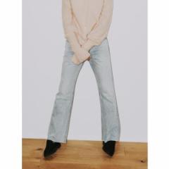 COUPONzz@MEYAME / CENTER PLEATS FLARE JEANS   fj W[Y
