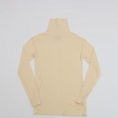 COUPONzz@MEYAME / SOFT RIB TURTLENECK  ECRU@ @^[glbN