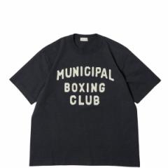 \񏤕i COUPONzz A.G.SPALDING&BROS/@ARCHIVE GRAPHIC TEE MUNICIPAL BOXING CLUB@BLACK G[W[X|fBOAhuX