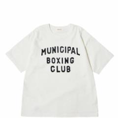 \񏤕i COUPONzz A.G.SPALDING&BROS/@ARCHIVE GRAPHIC TEE MUNICIPAL BOXING CLUB@WHITE G[W[X|fBOAhuX
