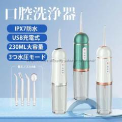 口腔洗浄器 USB充電式 歯磨き 口臭防止 高圧洗浄 歯石取り 携帯型 口腔洗浄機 ジェットウォッシャー 替えノズル プレゼント 口内洗浄機