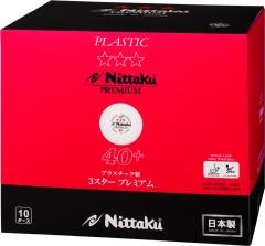 �j�b�^�N Nittaku �싅 �v��3�X�^�[ �v���~�A�� 10�_�[�X �{�[�� ���F�� 40mm �z���C�g ITTF JTTA �d�� 120�� ���{�� �s���� ���� ��� 